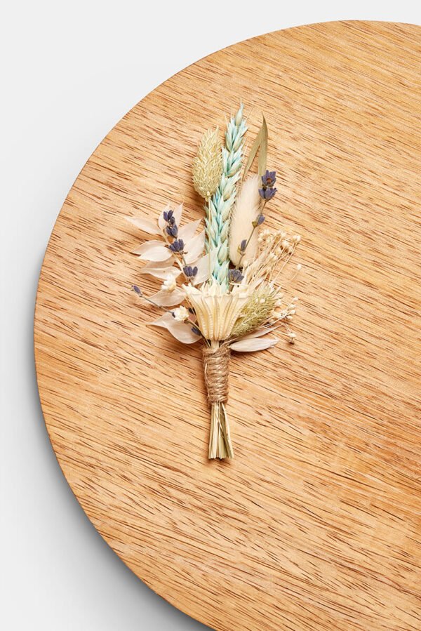 Corsages Blauw Paars Bruidegomscorsage